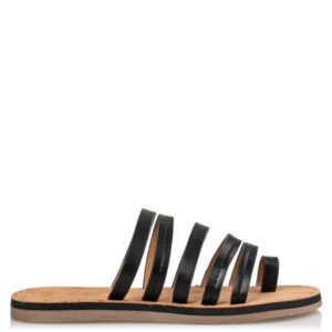Miss NV-Flat Sandals-V54-11529-34-ΜΑΥΡΟ