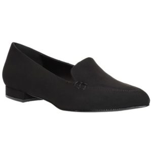 ENVIE-Loafers suede-E02-12001-34-ΜΑΥΡΟ