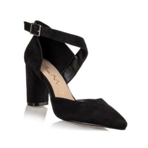 Miss NV-Block Heel Sandals- Model V57-12673-34-ΜΑΥΡΟ