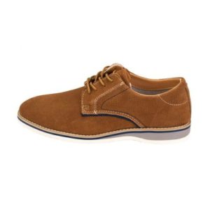 Ego Shoes-Ανδρικά Δερμάτινα Sneakers-G18-09122-28-ΚΑΜΕΛ