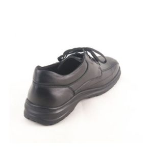 Ego Shoes-Ανδρικά Μοκασίνια Δερμάτινα με Κορδόνια-40-9502-34-ΜΑΥΡΟ