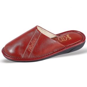 Zak Shoes-Δερμάτινες Ανατομικές Παντόφλες Relax-RLXMPSO44-ΜΠΟΡΝΤΟ
