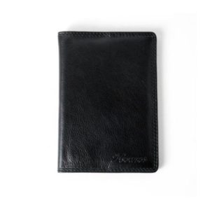 Δερμάτινη Καρτοθήκη-PASSPORT Μαύρο Χρώμα Για Διαβατήριο