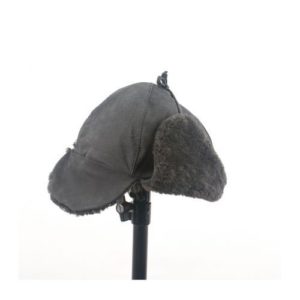 Ρώσικο Καπέλο Δερμάτινο Χρώμα Γκρι