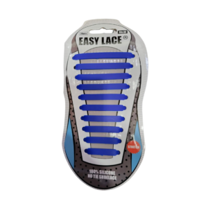 Easy Lace Κορδόνια Παπουτσιών Ελαστικά Σιλικόνης 20τμχ - One Size - Μπλε