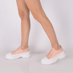 Γυναικεία sneakers σε ροζ χρώμα Famous
