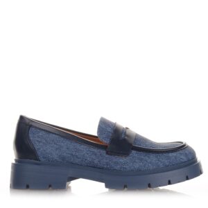 Denim Chunky Loafers Famous