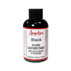 Angelus Black Acrylic Leather Paint 118ml