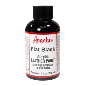 Angelus Flat Black Acrylic Leather Paint 118ml